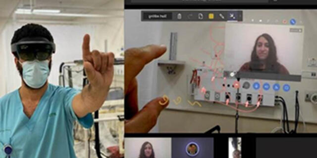 משקפי Hololens מציאות מוגברת בבית החולים בלינסון לטיפול בחולי קורונה